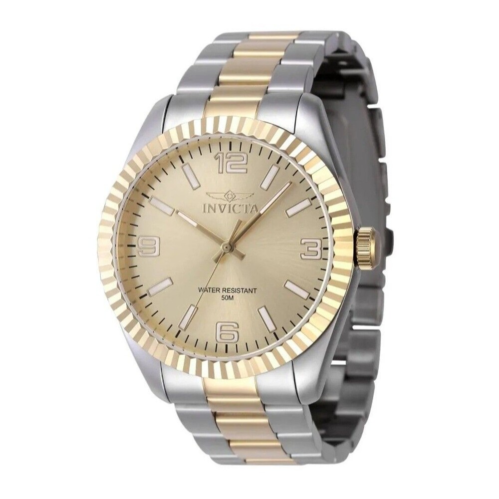 Invicta Men's Watch Specialty Quartz Gold Tone Dial Two Tone Bracelet 47457